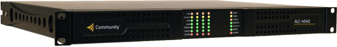 Community ALC-404D, 4 canales x 400W + DSP y Dante